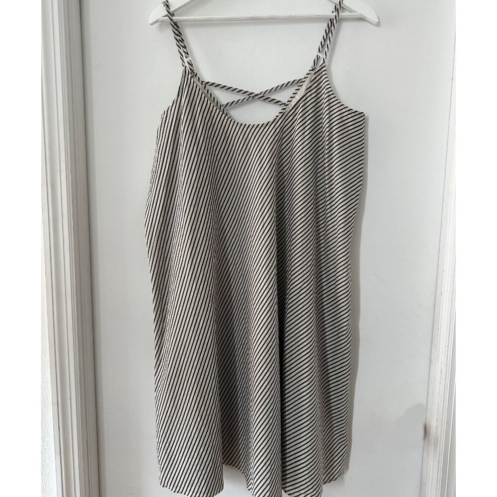 Nicobar brand Cotton Striped Slip Dress